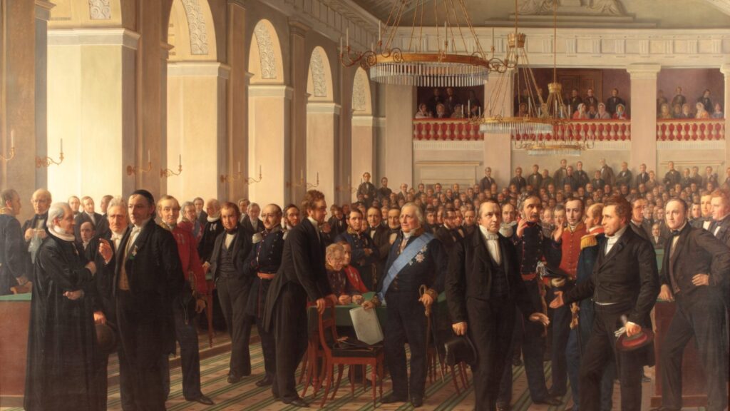 Maleri Den Grundlovgivende Rigsforsamling 1849